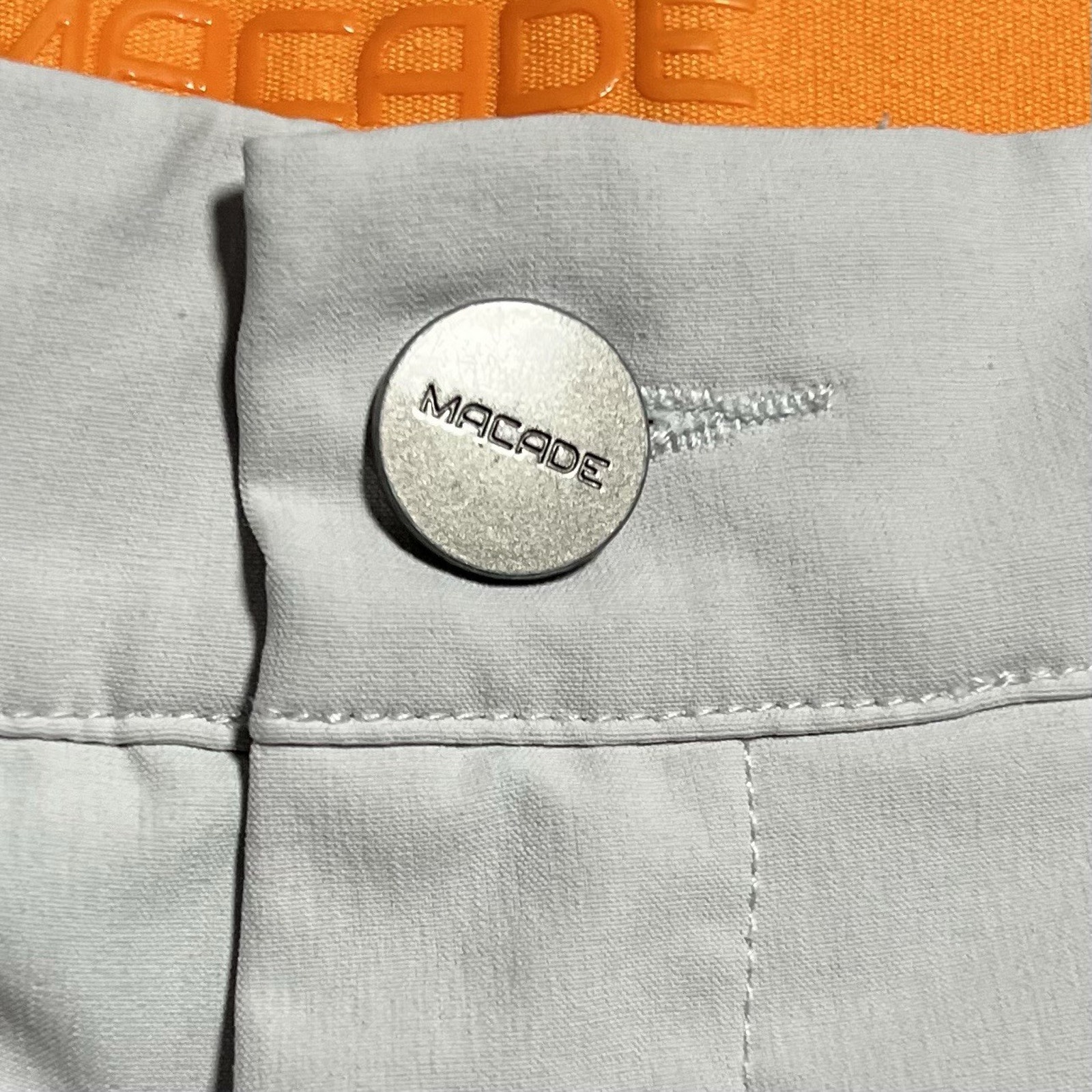 Macade Golf Four-Way Stretch Joggers Mens 32 Short 32x28 Light Grey Zip Cuff Euc — image 5 of 8